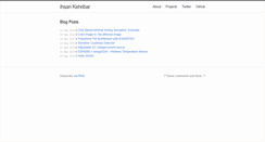 Desktop Screenshot of blog.kehribar.me